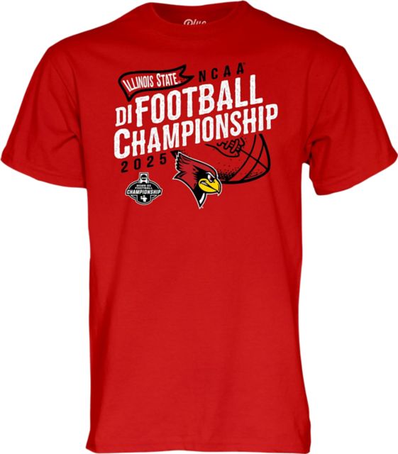 Illinois State University Redbirds Football 2025 FCS National Championship Game Bound Short Sleeve T-Shirt