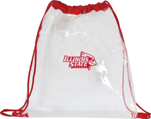 Illinois State University Redbirds Clear Drawstring Tote