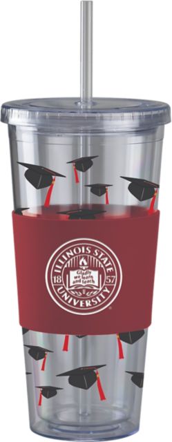 Illinois State University Acrylic Tumbler with Straw