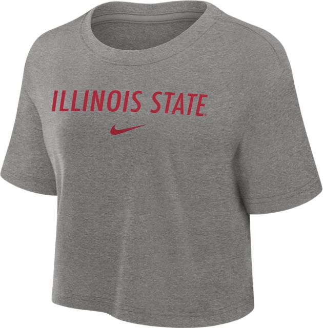 Illinois State University Women's Dri-Fit Cotton Crop Short Sleeve T-Shirt