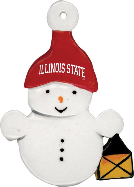 Illinois State University Snowman Ornament