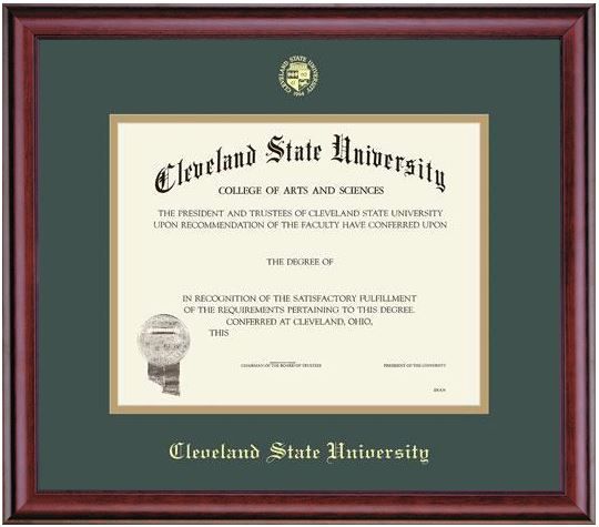 Cleveland State University 8.5'' x 11'' Classic Diploma Frame -  Bachelor/Masters