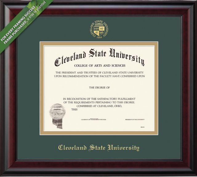 Cleveland State University 8.5'' x 11'' Classic Diploma Frame