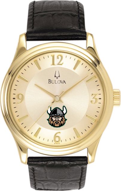 Bulova Men's Gold and Leather Watch - ONLINE ONLY