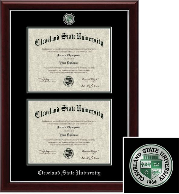 Church Hill Classics Double Document, 8.5x11, Bachelors, Masters Diploma Frame - ONLINE ONLY