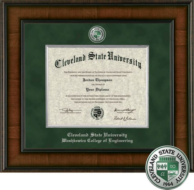 Church Hill Classics, Presidential, Engineering, 8.5x11, Bachelors, Masters Diploma Frame - ONLINE ONLY