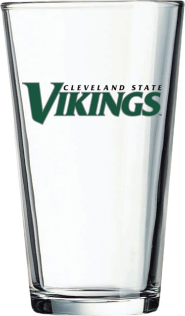 Cleveland State University 16 oz. Glass