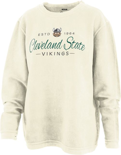 Cleveland State University Vikings Women's Corduroy Crewneck Sweatshirt