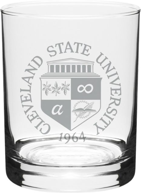 Cleveland State University 14 oz. Wine Glass