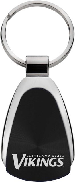 Cleveland State University Teardrop Keychain