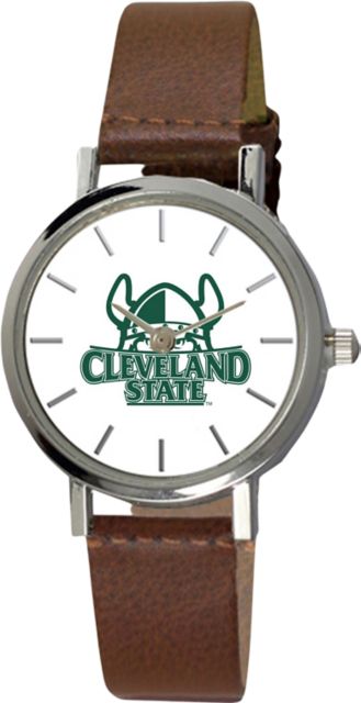 Cleveland State University 28 mm Ladies Leather Watch
