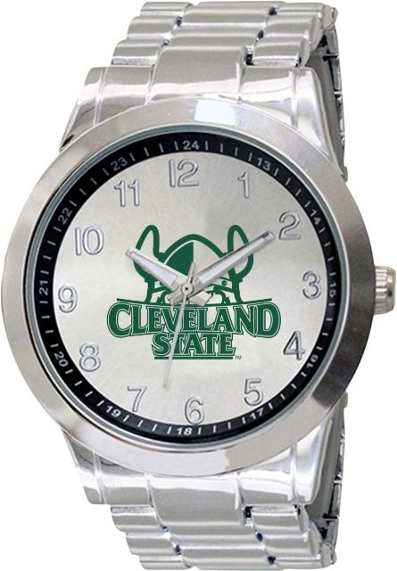 Cleveland State University 44mm Men's Stainless Steel Watch