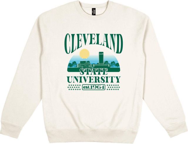 Cleveland State University Heavy Weight Crewneck Sweatshirt - ONLINE ONLY