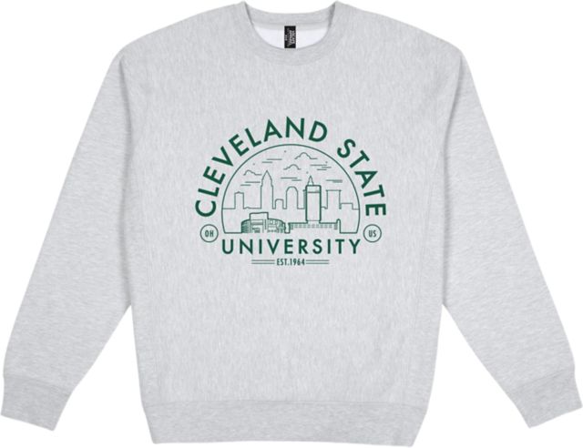 Cleveland State University Premium Heavyweight Pullover Fleece Crewneck - ONLINE ONLY