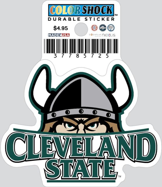 Cleveland State University Durable Sticker
