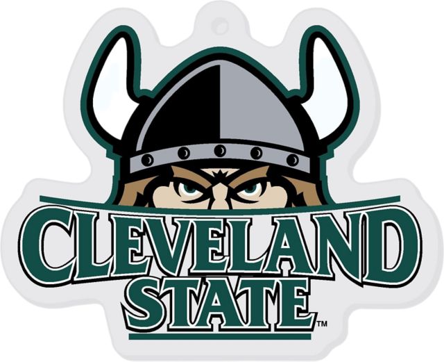 Cleveland State University Vikings 3'' x 4'' Etched Plexiglass Ornament