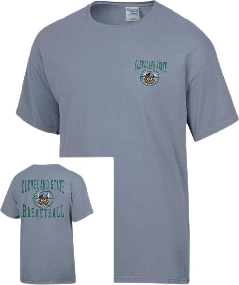 Cleveland State University Basketball Vikings Short Sleeve T-Shirt