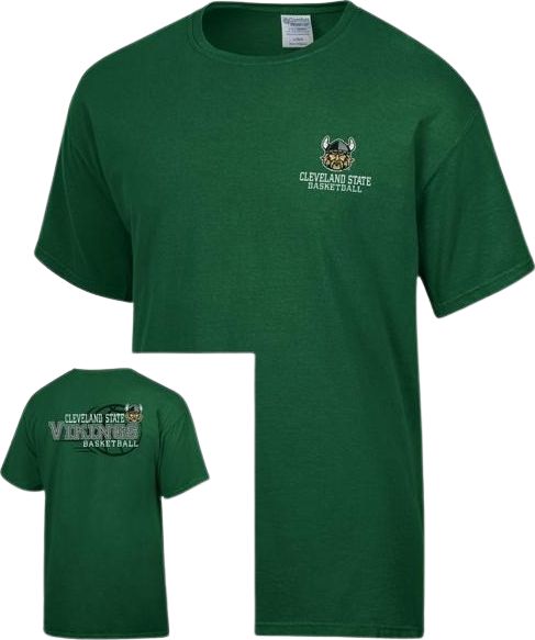 Cleveland State University Vikings Basketball Short Sleeve T-Shirt