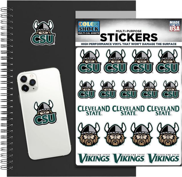 Cleveland State University Sticker Sheet