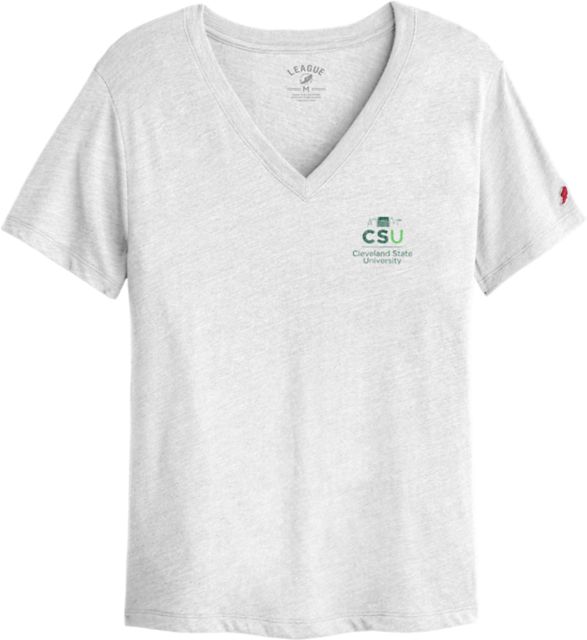 Cleveland State University Women's V-Neck Short Sleeve T-Shirt