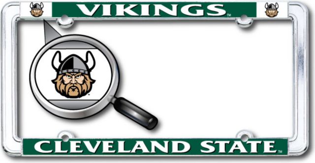 Cleveland State University Vikings Thin Dome License Plate Frame