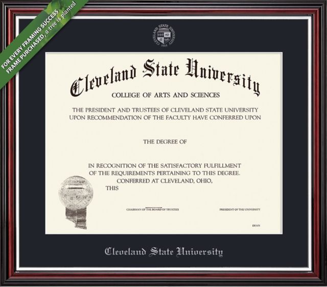Cleveland State University 8.5'' x 11'' Value Price Academic Diploma Frame