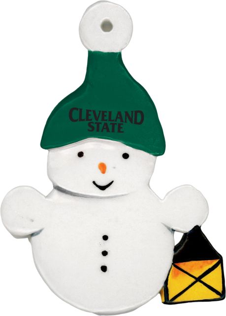 Cleveland State University Snowman Ornament