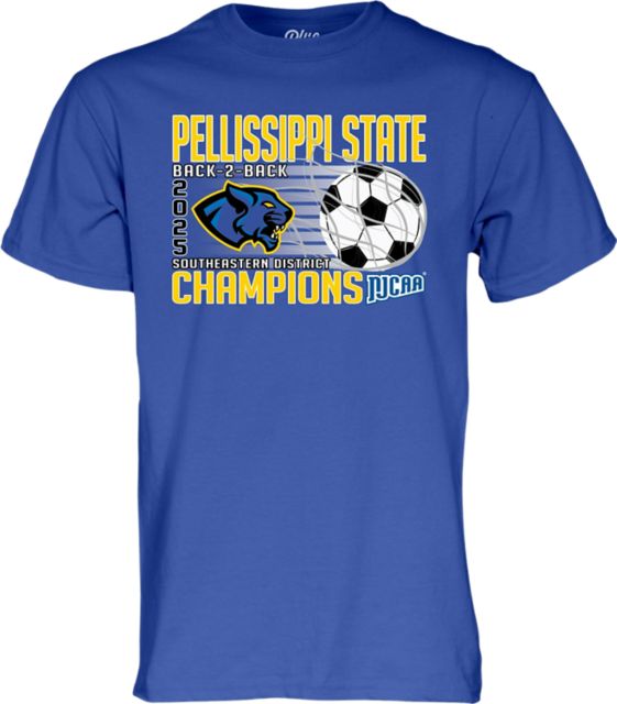 Pellissippi State Community College Men's Soccer 2025 Back to Back NJCAA Southeastern District Champions Short Sleeve T-Shirt