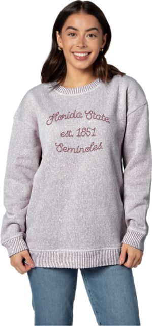 Florida State University Seminoles Women's Warmup Crewneck Sweatshirt