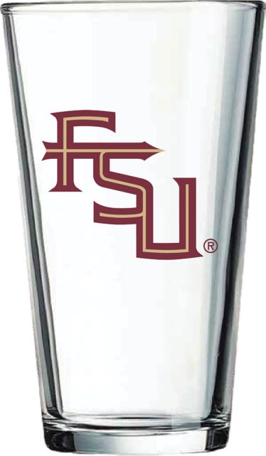 Florida State University 16 oz. Glass