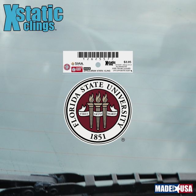 Florida State University Cling Decal