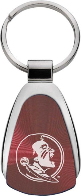 Florida State University Teardrop Keychain