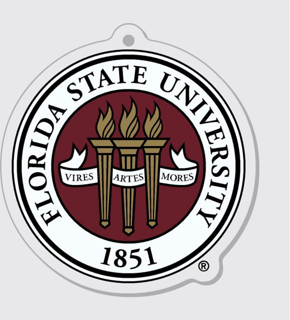 Florida State University 3'' x 4'' Etched Plexiglass Ornament
