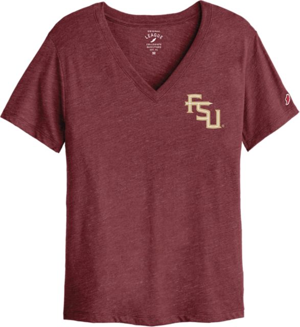 Florida State University Women's V-Neck Short Sleeve T-Shirt