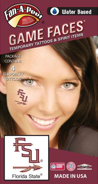 Florida State University Tattoo - 4 Pack