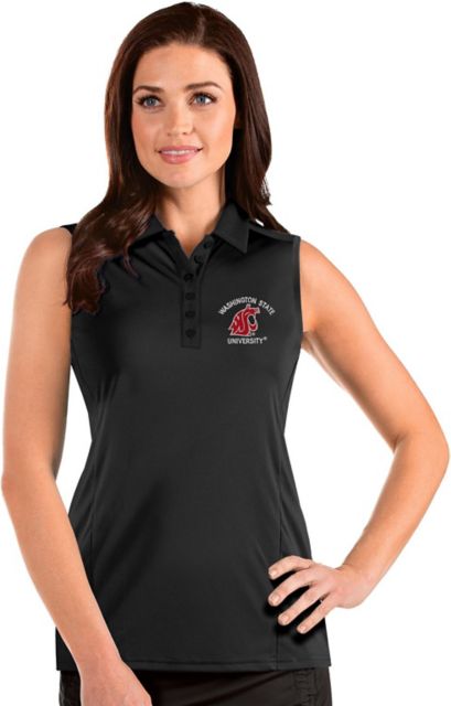 Washington State University Women's Sleeveless Tribute Polo - ONLINE ONLY