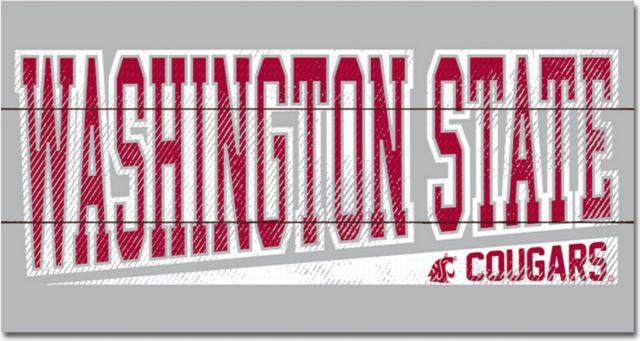 Washington State University 11x20 Wood Plank Sign - ONLINE ONLY