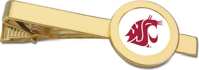 CSI Gold Tie Bar With Colored Medallian - ONLINE ONLY