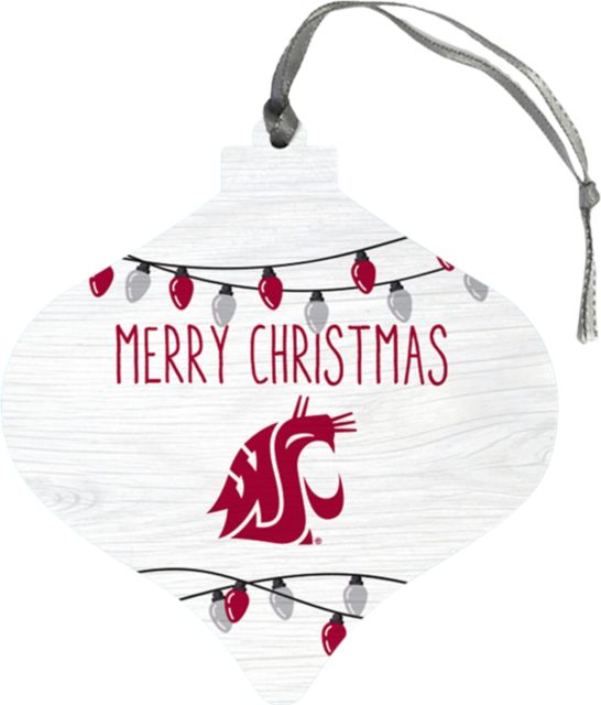 Washington State University Cougars Bulb Ornament