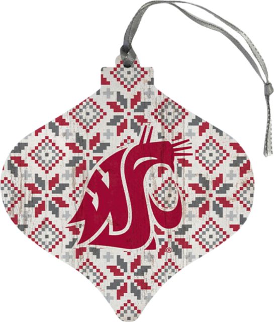Washington State University Sweater Bulb Ornament