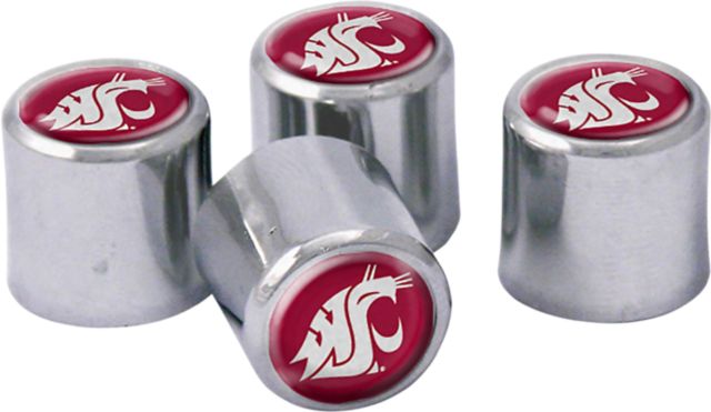 Washington State University Cougars 4-Pack Valve Stem Caps