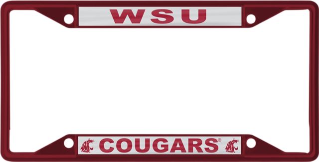 Washington State University Cougars License Plate Frame