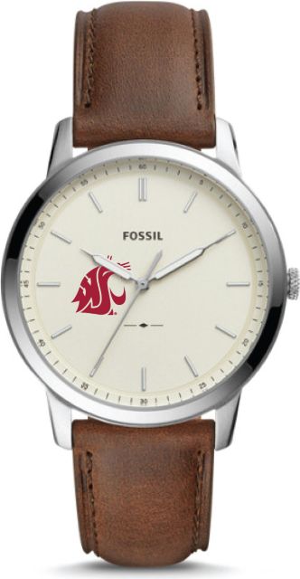 Fossil The Minimalist Three-Hand Brown Leather Watch - ONLINE ONLY