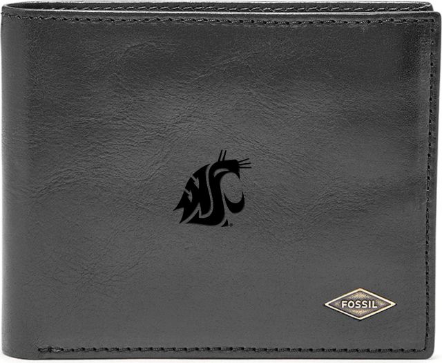 Fossil Leather Ryan RFID Flip ID Bifold - Black - ONLINE ONLY