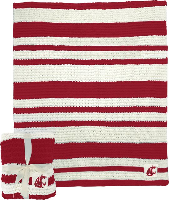 Washington State University Cable Knit Throw 50x60