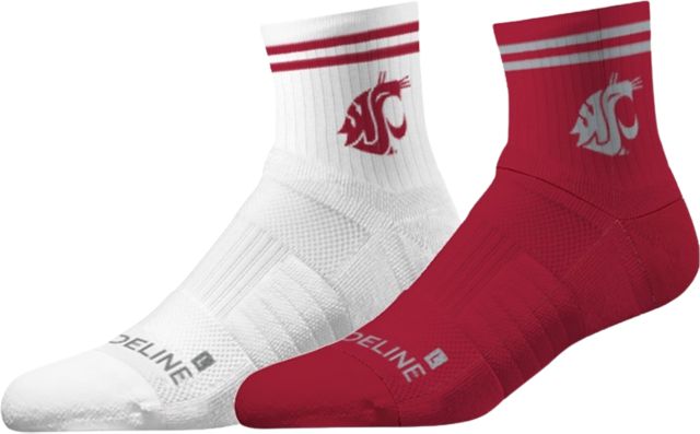 Washington State University Half Calf Socks - 2 Pack