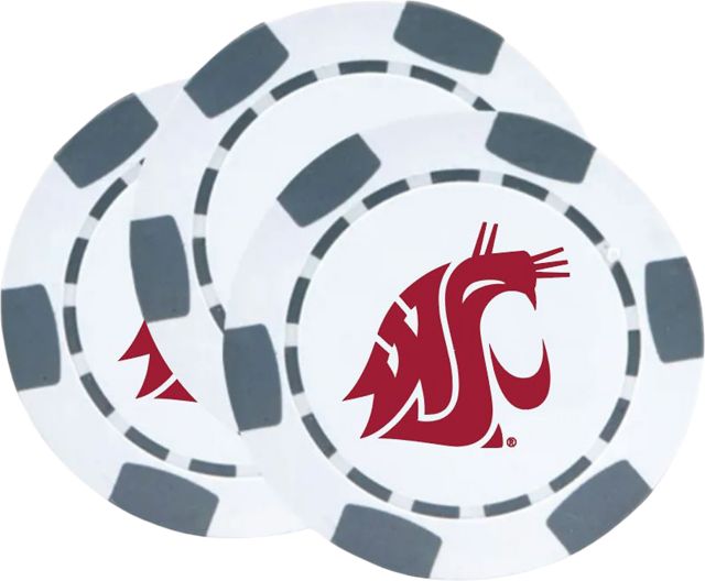 Washington State University Chip Ball Marker 3 Pack