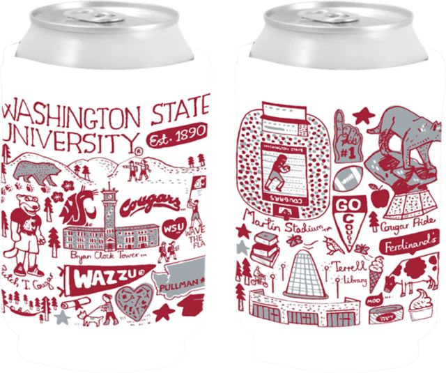 Washington State University Julia Gash Can Coozie