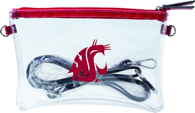 Washington State University Cougars Clear Crossbody Bag