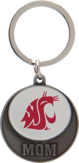 Washington State University Mom Keychain
